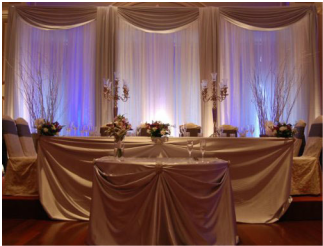 cookeville wedding drapery
